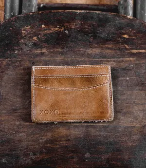 Bedstu Chuck Card Case in Tan Rustic