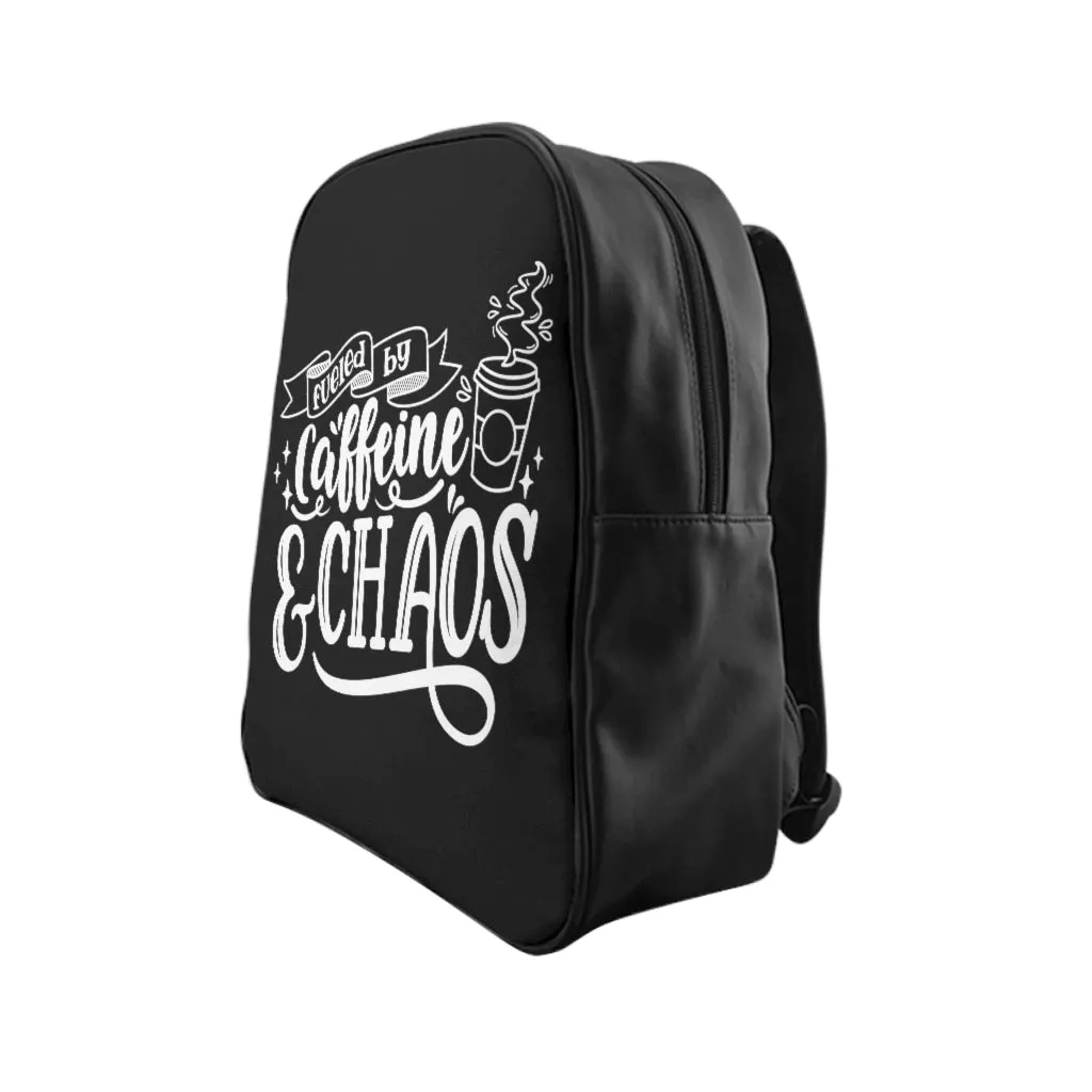 Caffeine & Chaos School Backpack