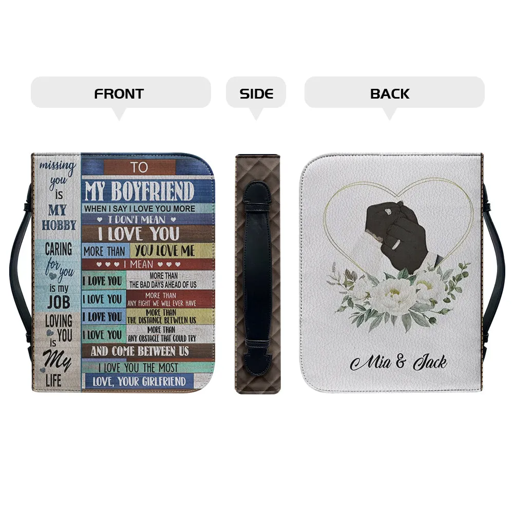 Christianartbag Bible Cover, To My Boyfriend Bible Cover, Personalized Bible Cover, Gift For Boyfriend, Christian Gifts, CAB08081223.