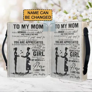 Christianartbag Bible Cover, To My Mom Bible Cover, Personalized Bible Cover, Mom Bible Cover, Mother Days Gifts, CAB04201223.
