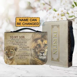Christianartbag Bible Cover, To My Son From Mom Bible Cover, Personalized Bible Cover, Art Design Bible Cover, Christian Gifts, CAB04061223.