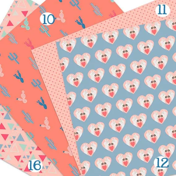 Cool Llama Adhesive Vinyl Sheet