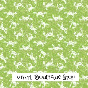 Crabby Crab Lilly Inspired Printed Patterned Craft Vinyl