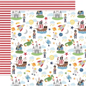 Echo Park - My Little Boy - 12x12 Single Sheet / Dreaming Of Adventure