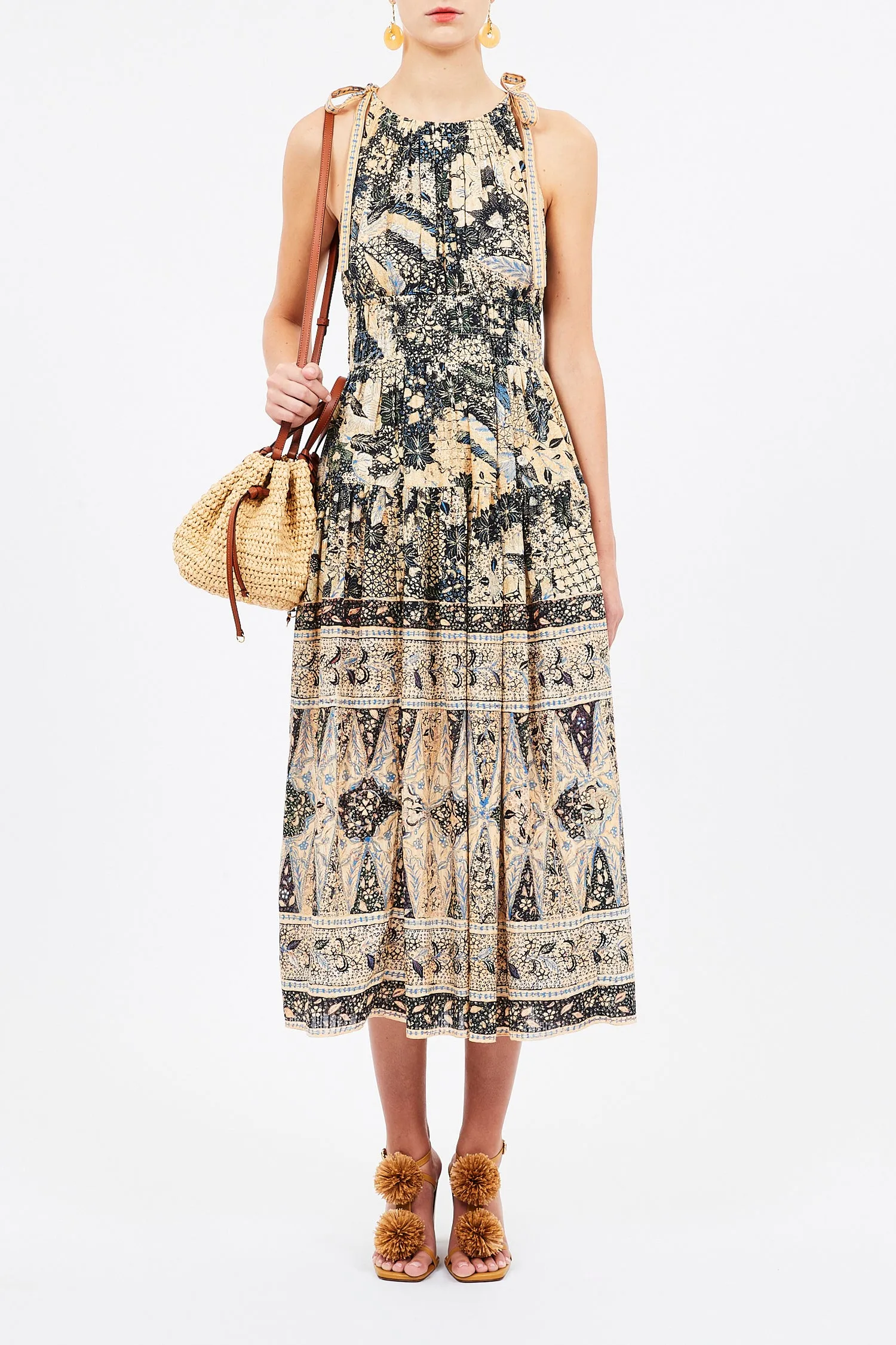 Gio Raffia Crossbody - Natural