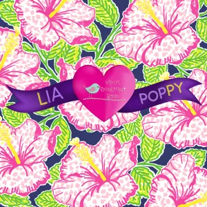 Hibiscus Lia Poppy Vinyl Sheet LPY-75