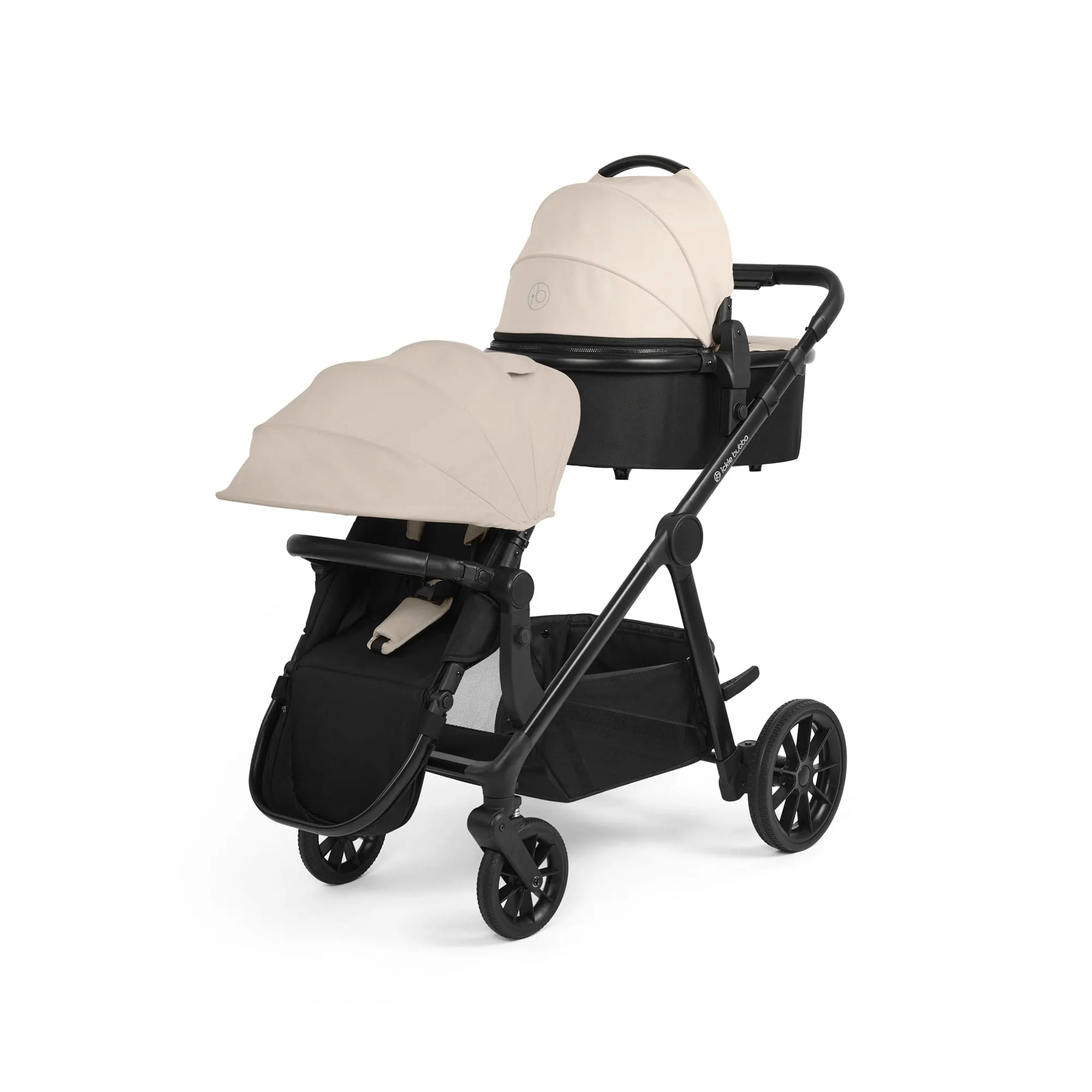 Ickle Bubba Virgo 2in1 Pushchair - Black / Stone / Black