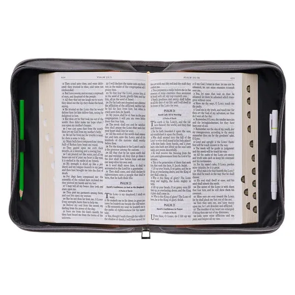 Inspirational Leather Bible Cover with Butterfly and Daisy Design - "Breath and Prayer" Verse - CHRISTIANARTBAG, CABBBCV01030324.