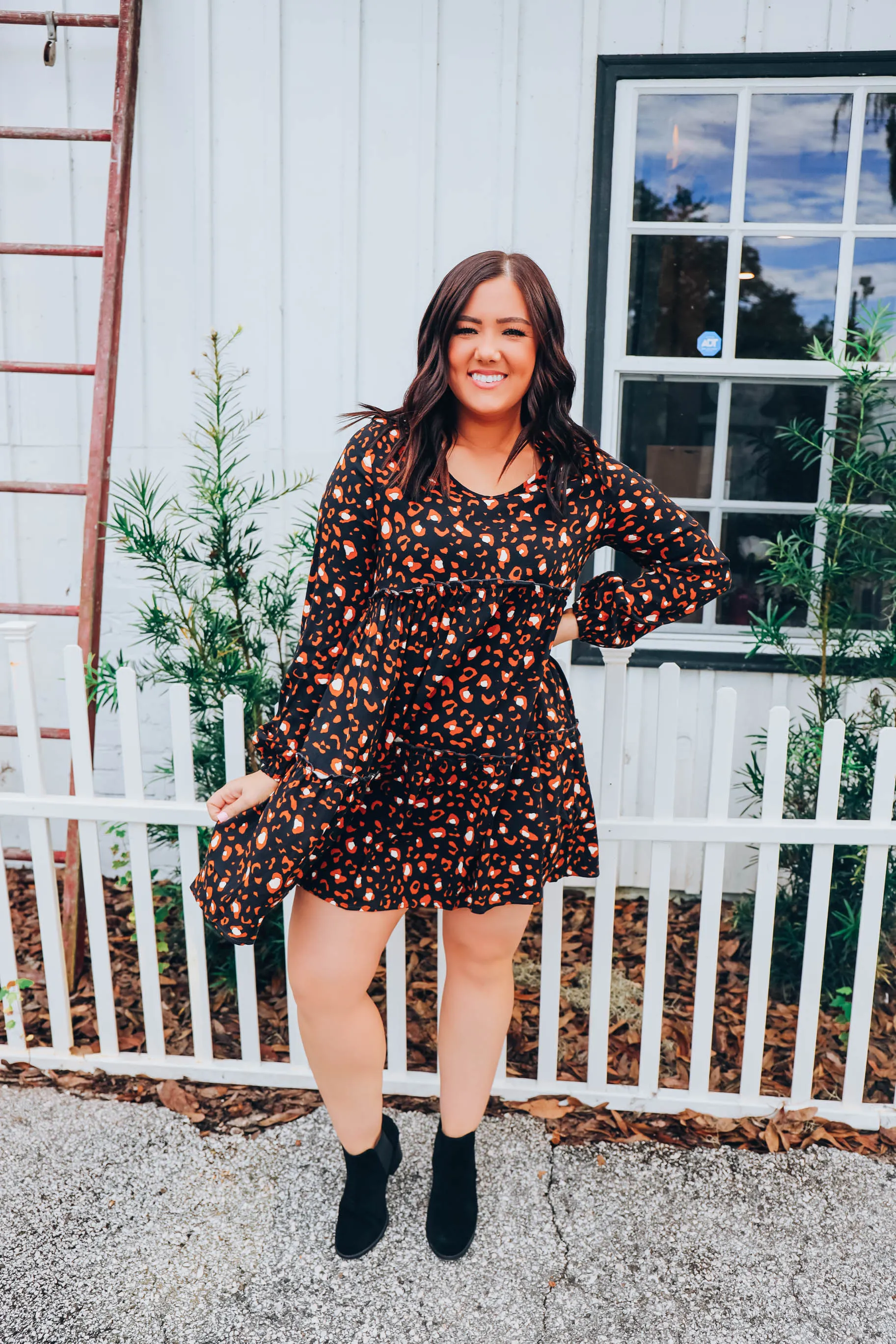 Instinctively Refined Baby Doll Dress - Black S-3X