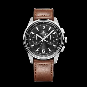 Jaeger-LeCoultre Polaris Chronograph Watch, 42mm Black Dial, Q9028471