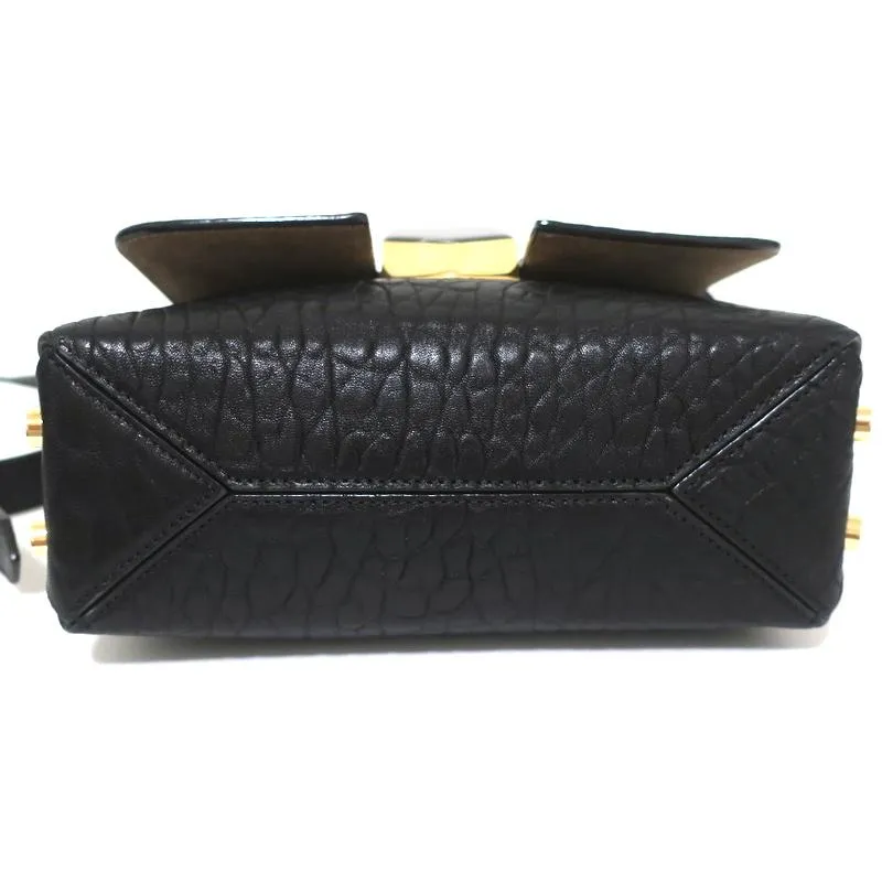 Jimmy Choo Lockett XB Crossbody Bag Black Leather & Leopard Print Pony Hair