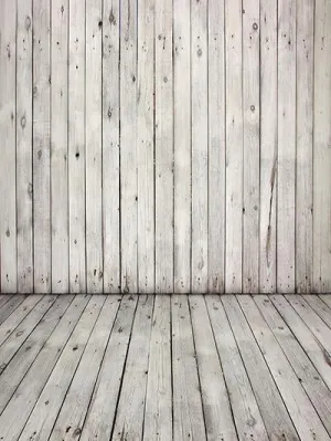 Kate White Retro Distressed Wood Backdrop Old Floor for Photography