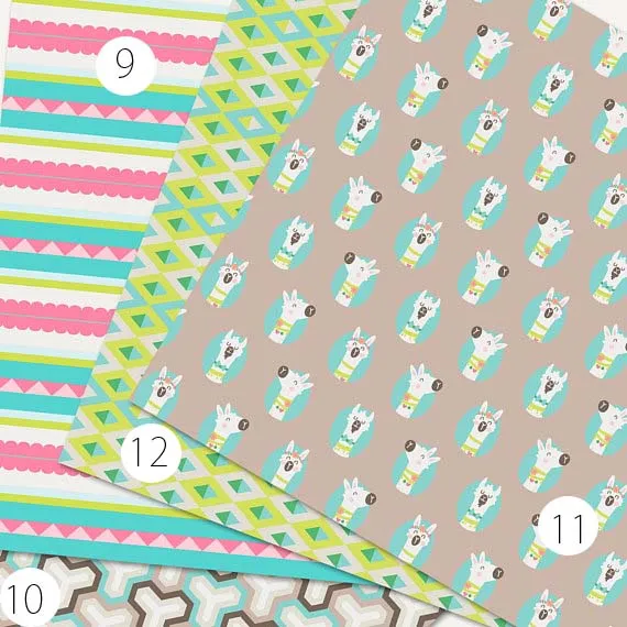 Llama Cacti Heat Transfer Vinyl Sheet