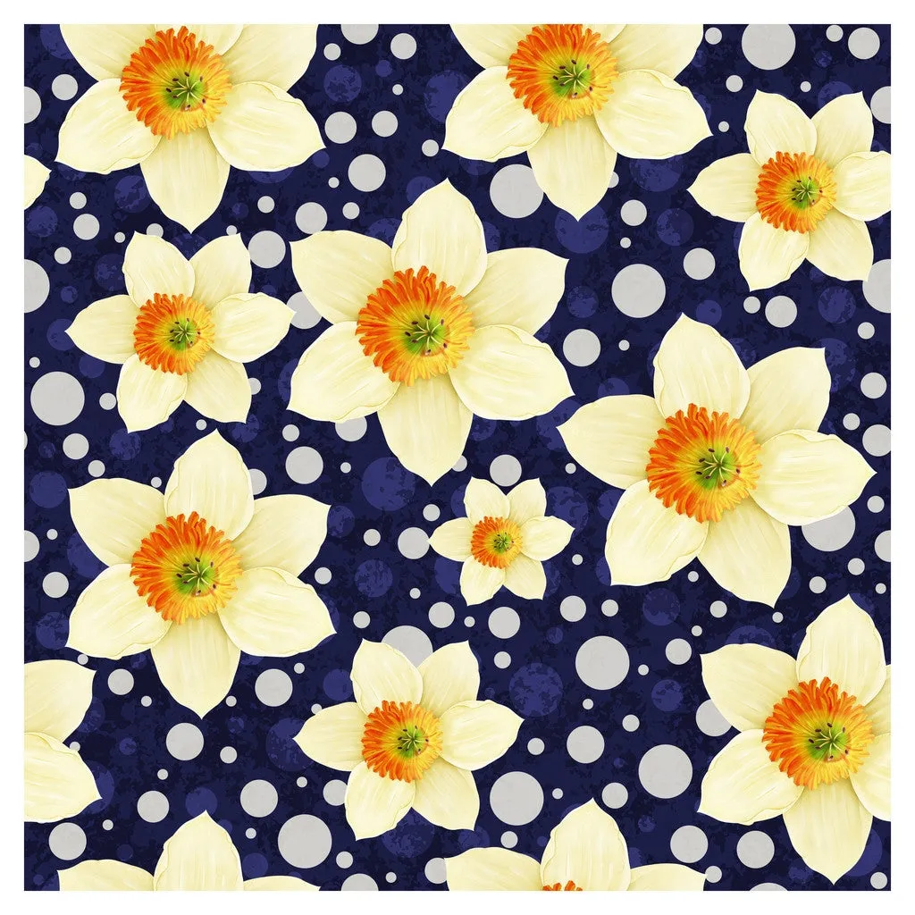 Narcissus Flowers Heat Transfer Vinyl Sheet
