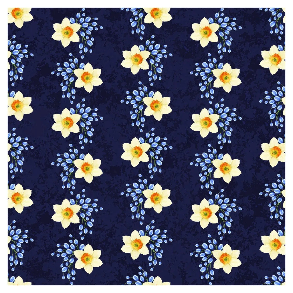 Narcissus Flowers Heat Transfer Vinyl Sheet