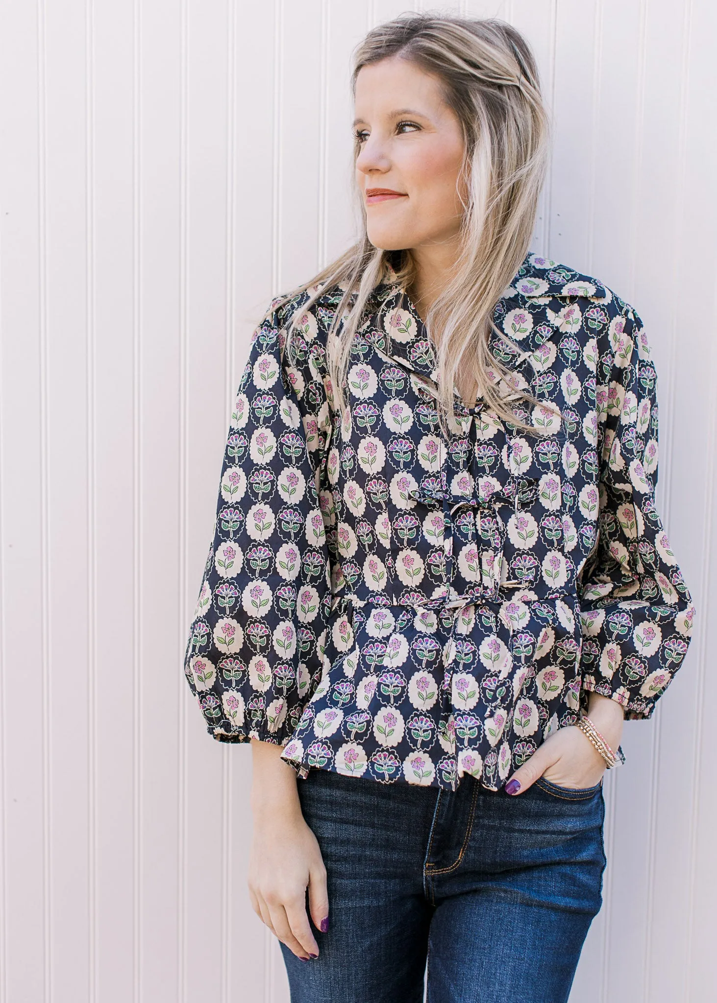 Neat Navy Top