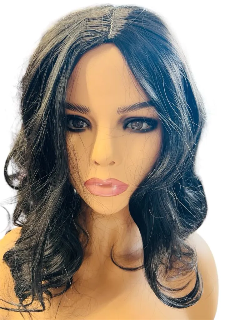 New Natural Feel & Look Wig, Sleek Black