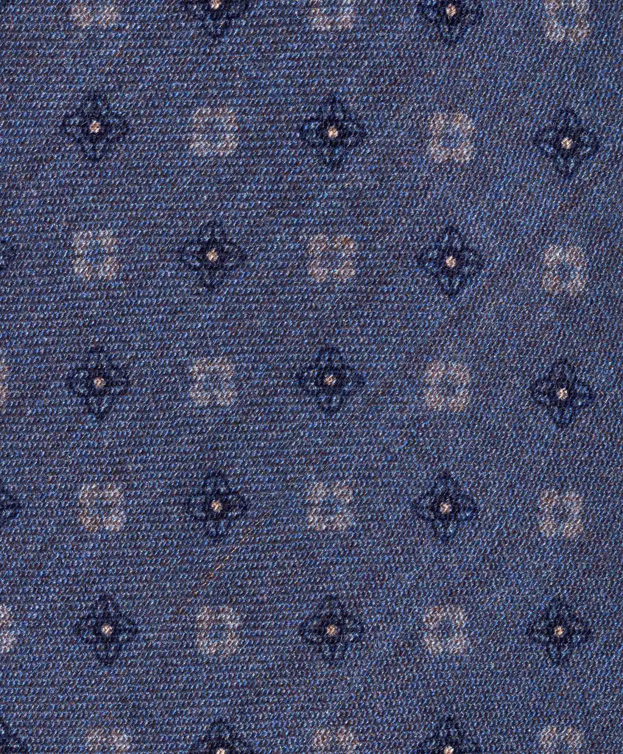 NTR09285454 | Sky Wool Neat Print Tie