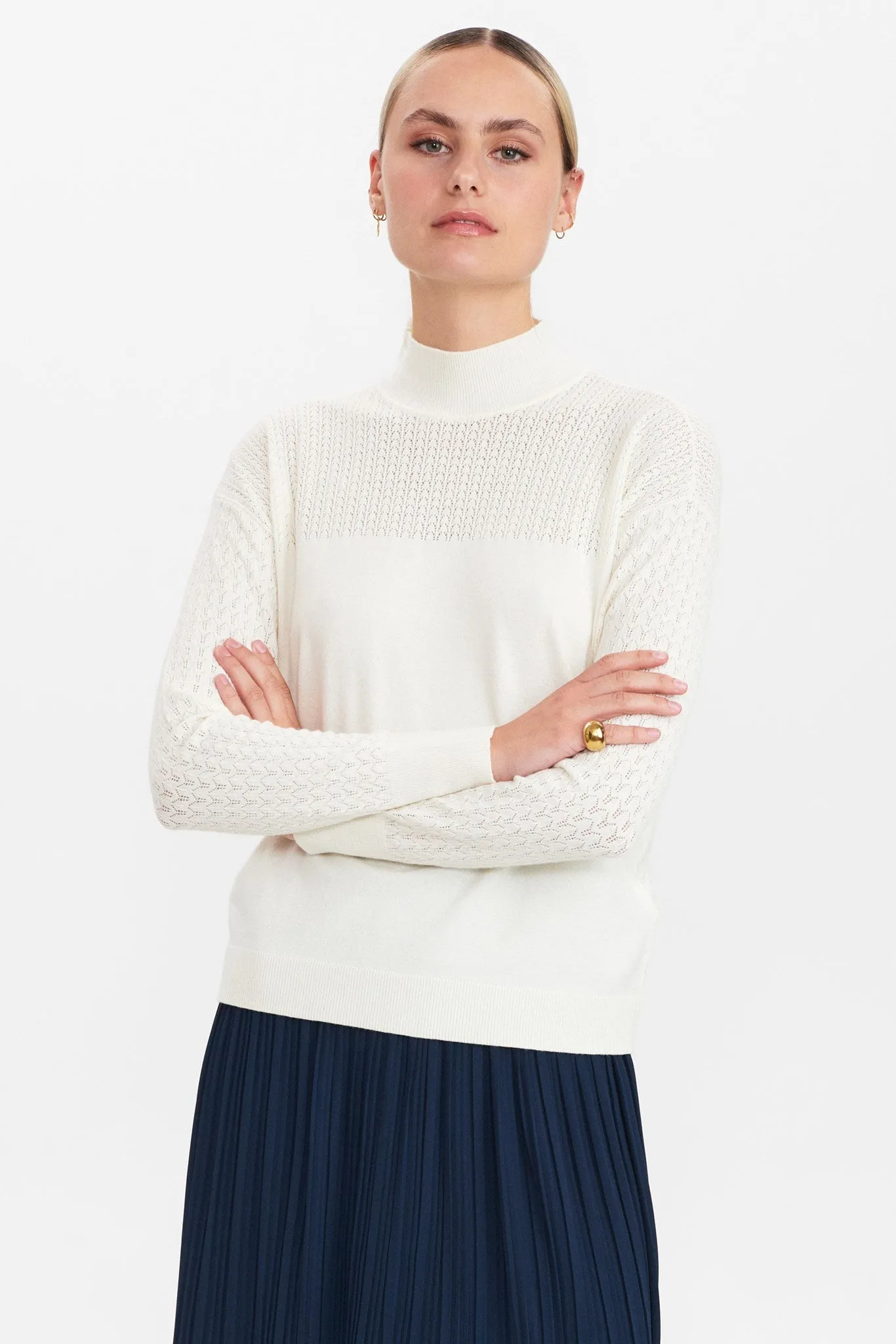 NUCAMELA PULLOVER - Cloud Dancer