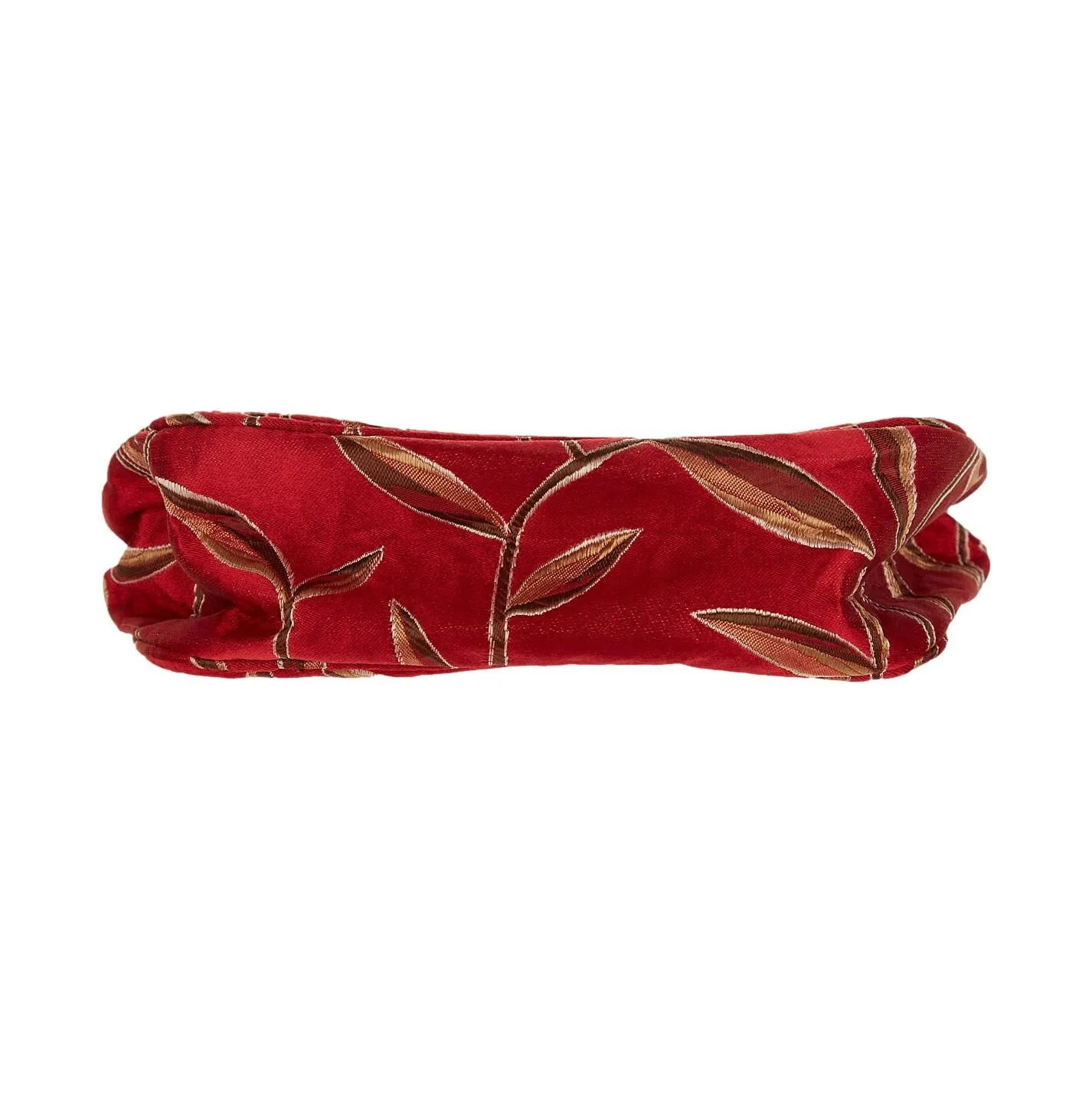 Prada Red Floral Print Kiss Lock Bag