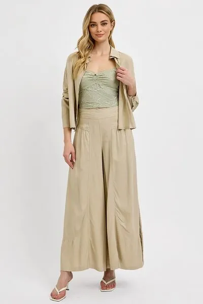 Refined Khaki Button Down Shirt