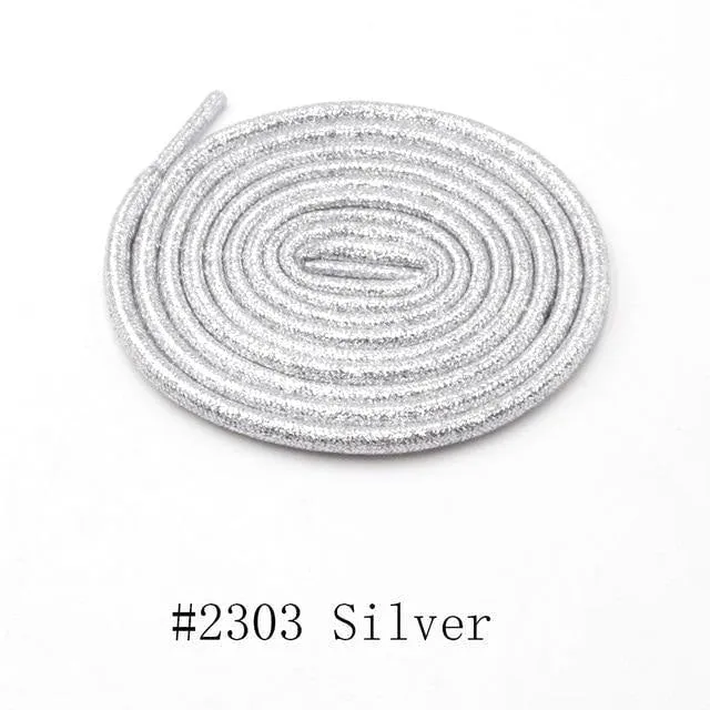 Round Metallic Shoelaces