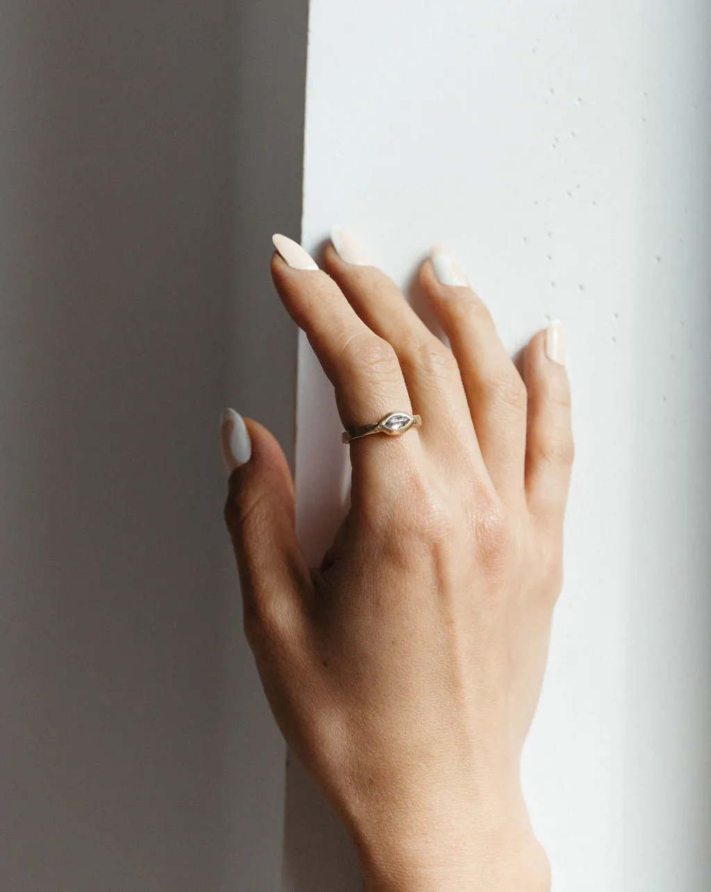 Rustic Marquis Ring