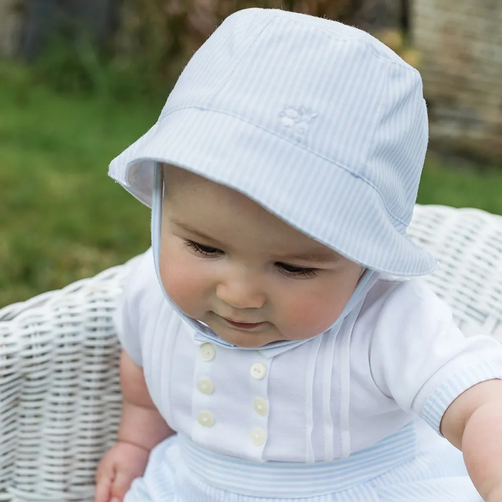 Selwyn Blue Striped Fishermans Hat