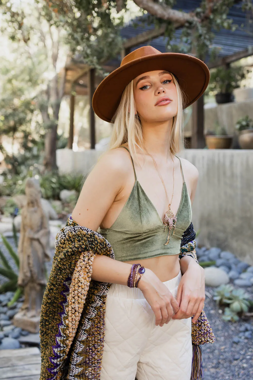 Sleek Velvet Longline Bralette - 3 colors