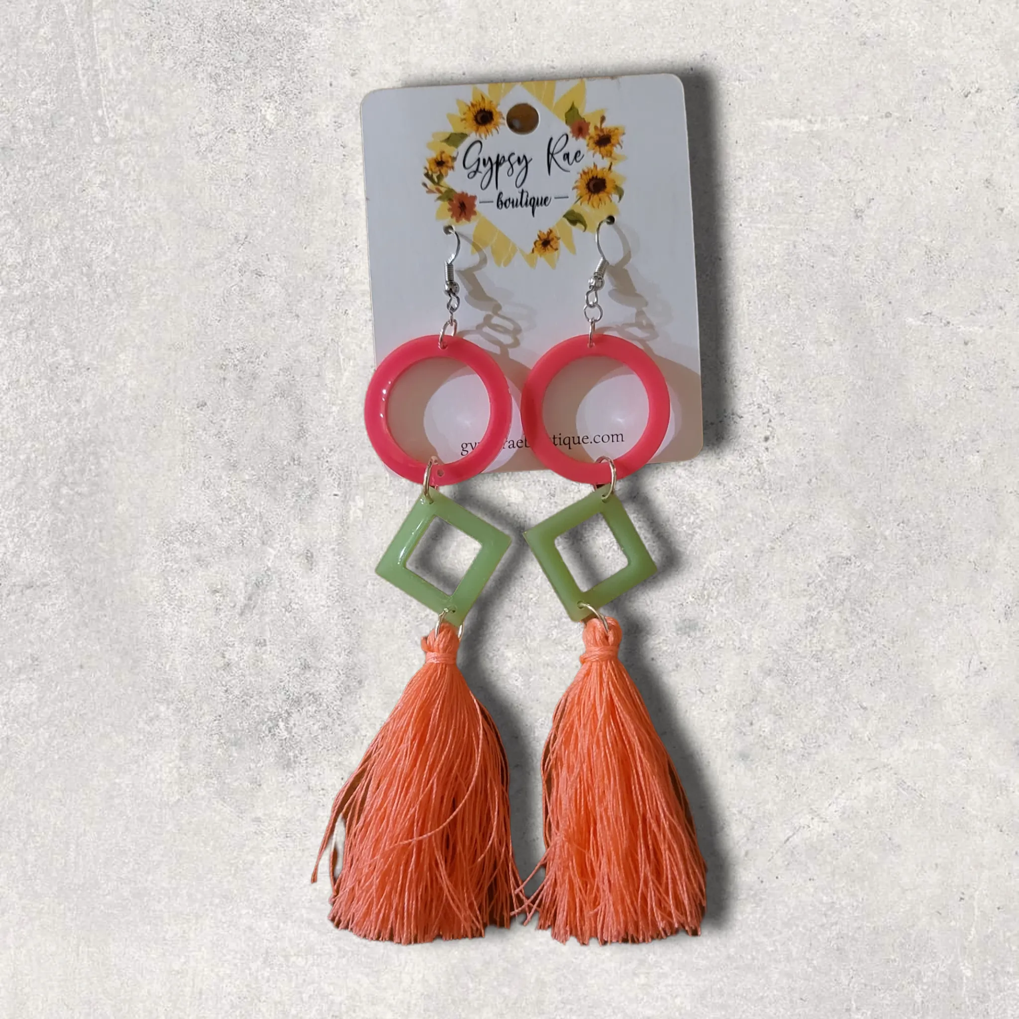 Tassel Resin Earrings