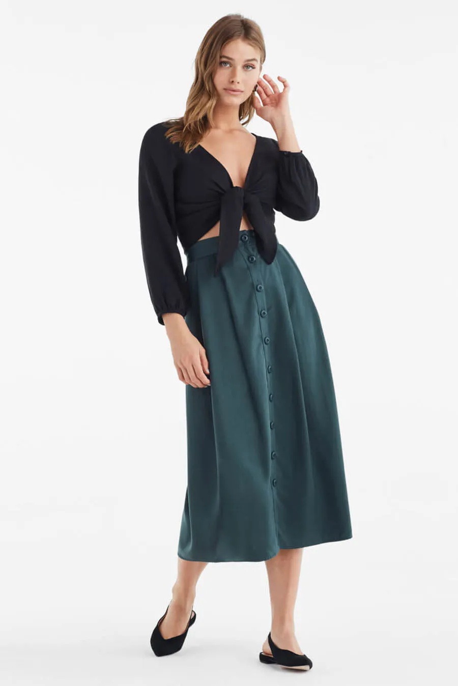 The Two Piece Midi Dress