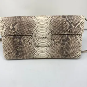 Vintage: Eileen Kramer Python Oversized Clutch with Strap