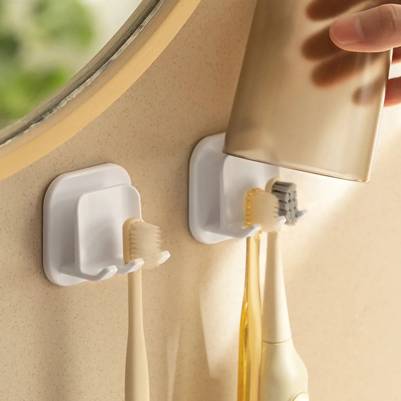 Wall Mounted Toothbrush Holder