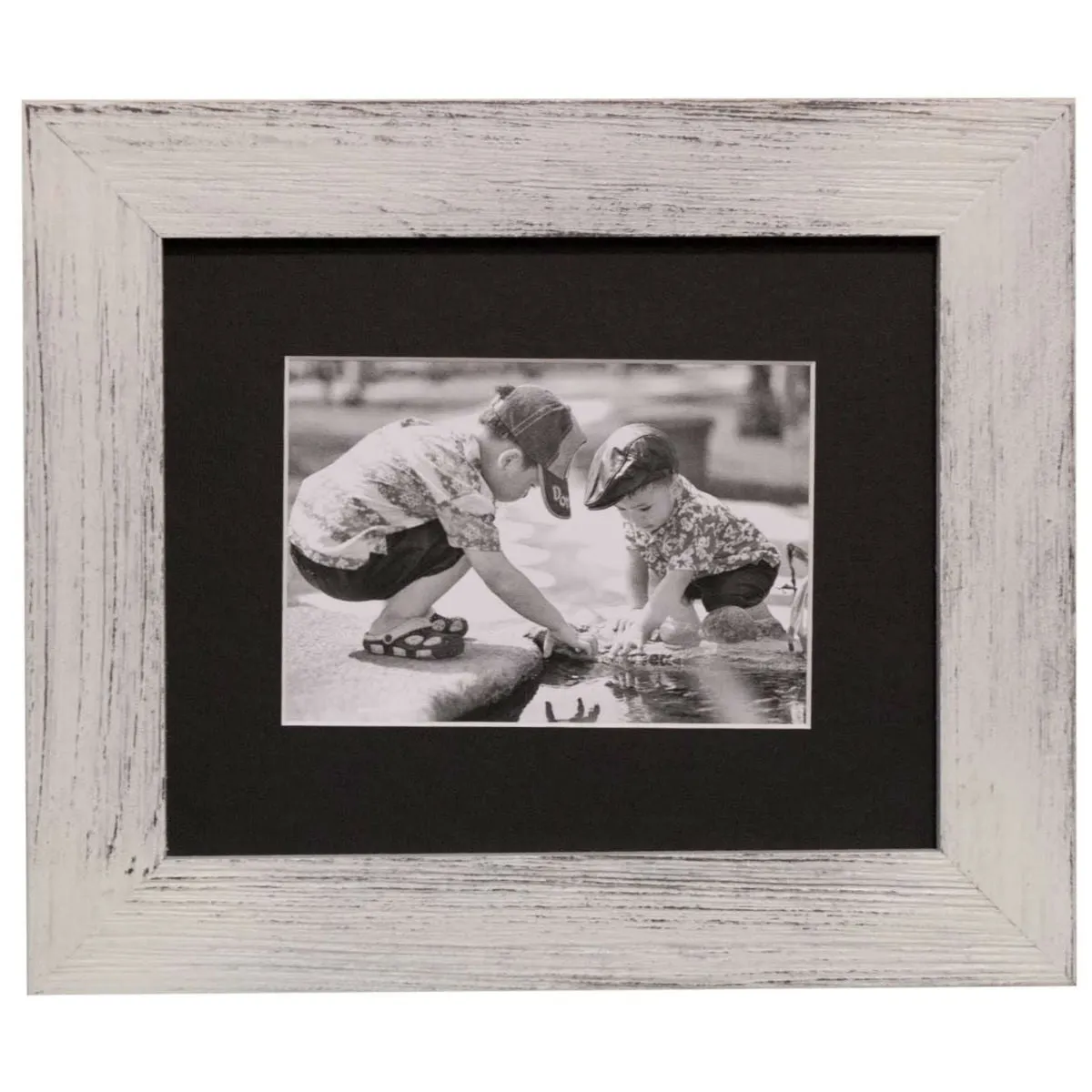 White Distressed Picture Frame